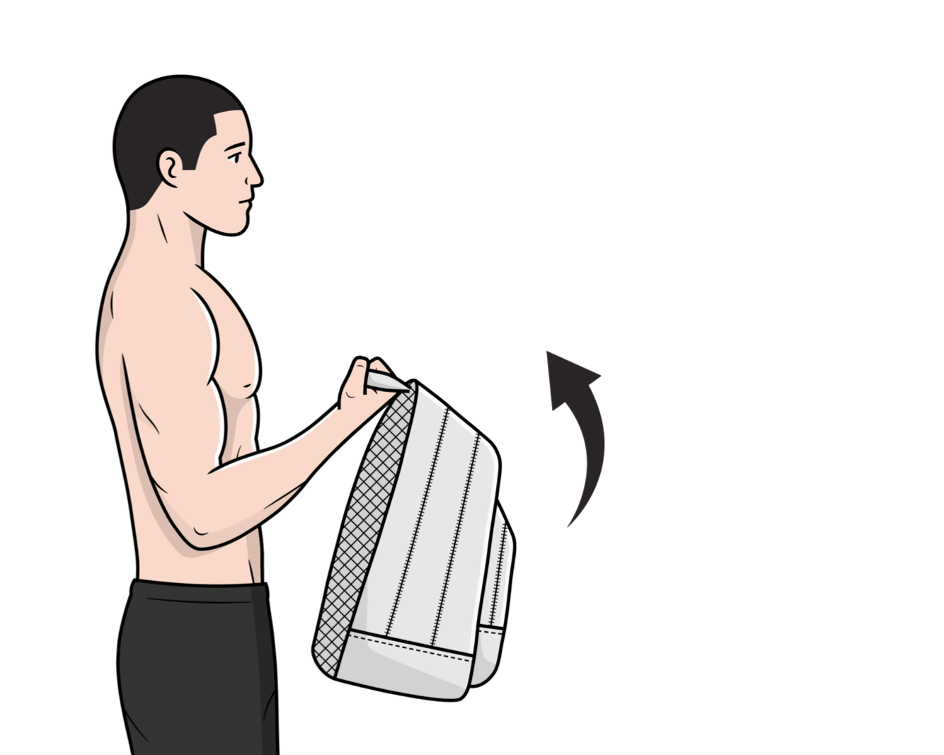 biceps avec sac à dos