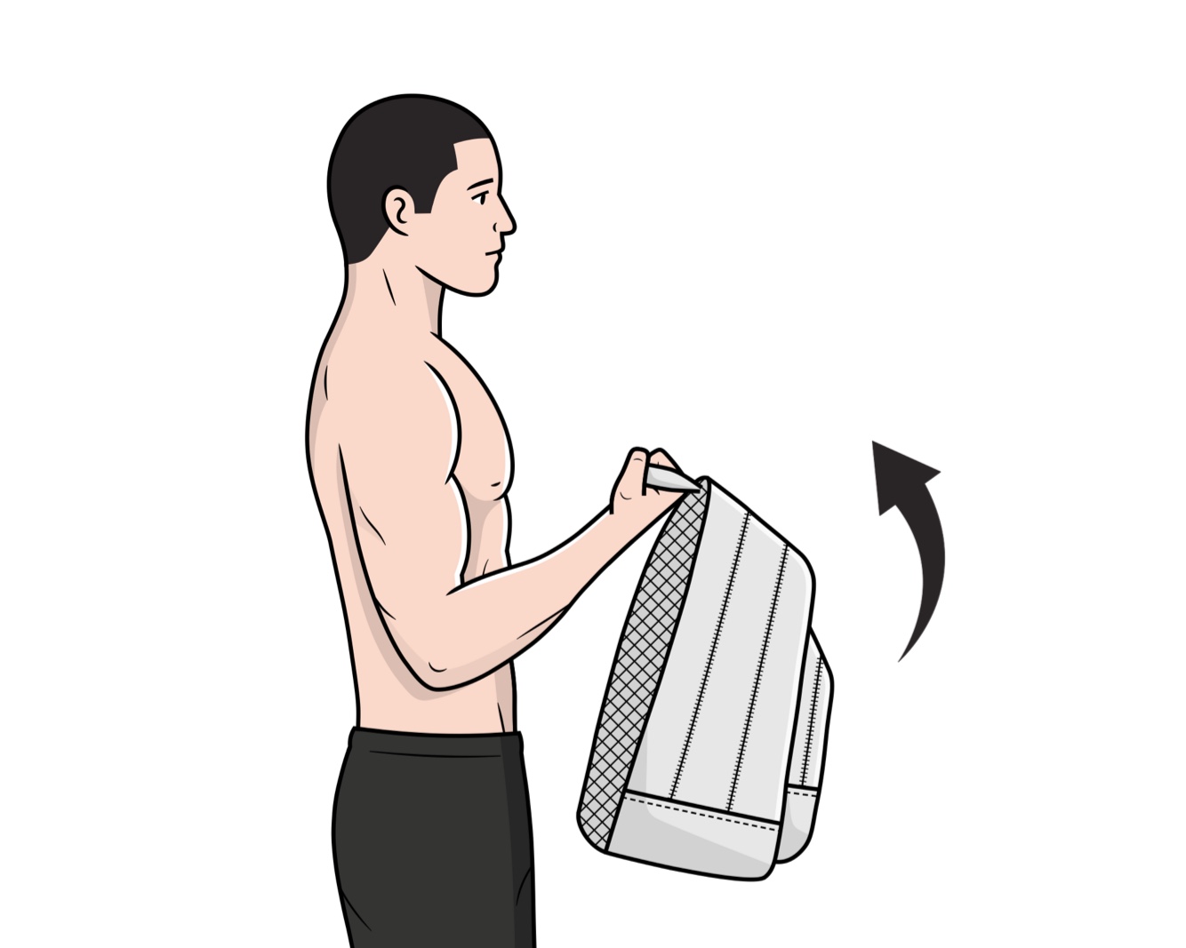 Biceps curl avec sac à dos
